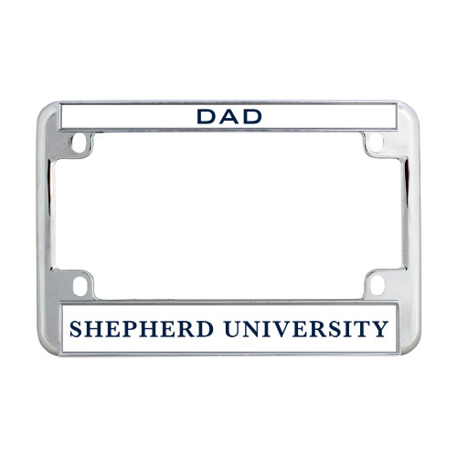 Shepherd Metal Motorcycle License Plate Frame in Chrome