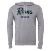 Thumbnail image for  Bella + Canvas Heather Grey Fleece Hood