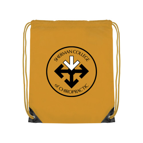 Gold Drawstring Backpack-Seal