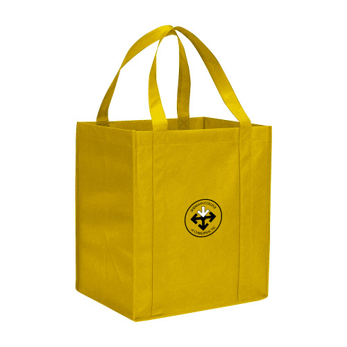 Non Woven Gold Grocery Tote-Seal
