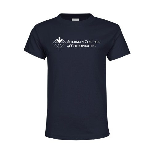 Youth Navy T Shirt-College Logo