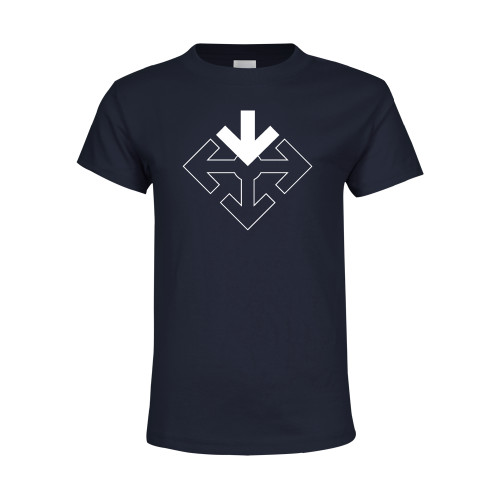 Youth Navy T Shirt-Sherman Arrows