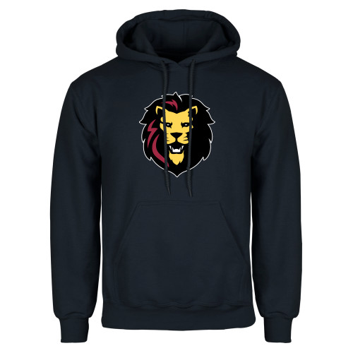 Navy Fleece Hoodie-Larry Lion