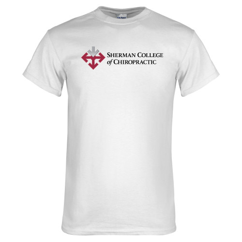 White T Shirt-College Logo