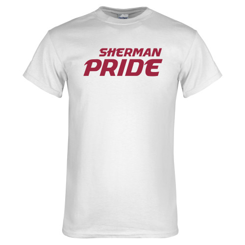 White T Shirt-Sherman Pride