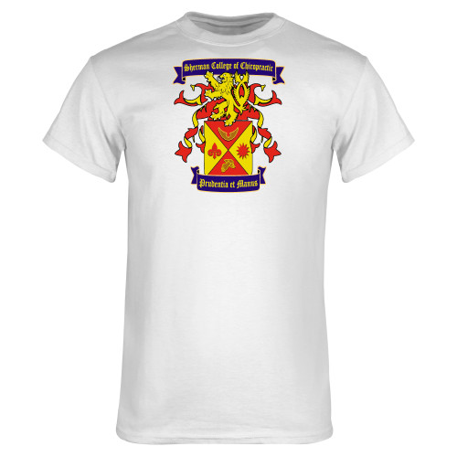 White T Shirt-Presidents Crest