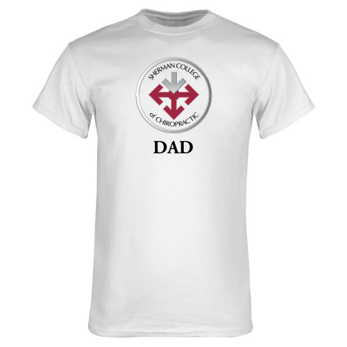 White T Shirt-Dad with Seal