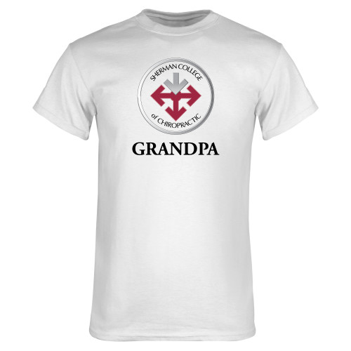 White T Shirt-Grandpa with Seal