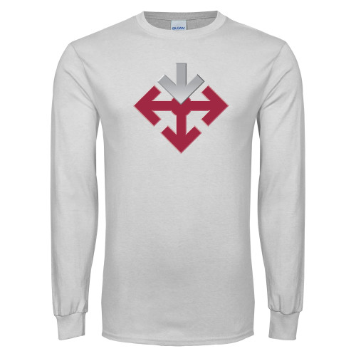 White Long Sleeve T Shirt-Sherman Arrows