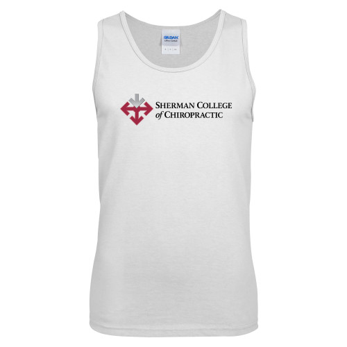 White Tank Top-College Logo