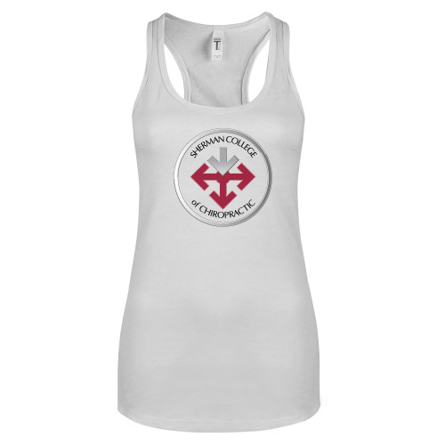 Next Level Racerback Tank White-Seal