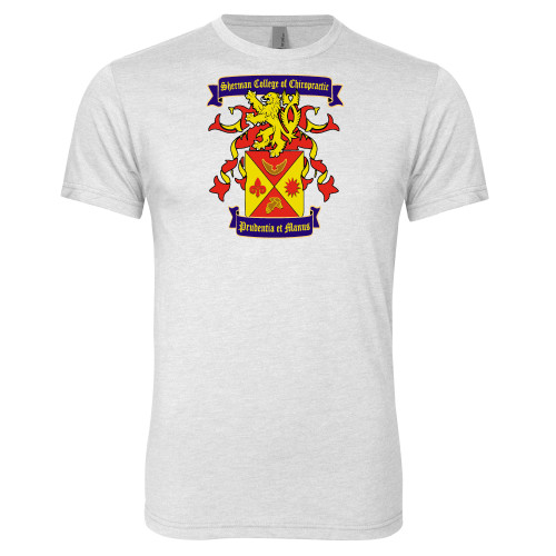 Next Level Heather White Triblend Tee-Presidents Crest