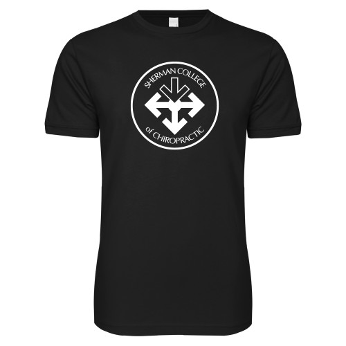 Next Level Black SoftStyle T Shirt-Seal