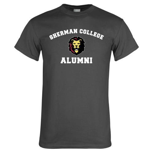 Charcoal T Shirt-Alumni with Lion