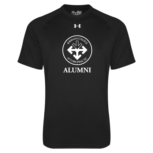 Under Armour Black Tech Tee-Alumni with Seal