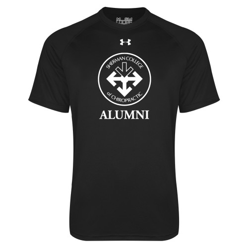 Under Armour Black Tech Tee-Alumni with Seal