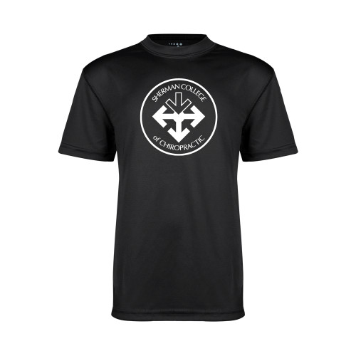 Youth Performance Black Tee-Seal