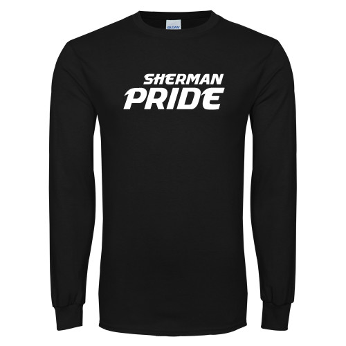 Black Long Sleeve T Shirt-Sherman Pride
