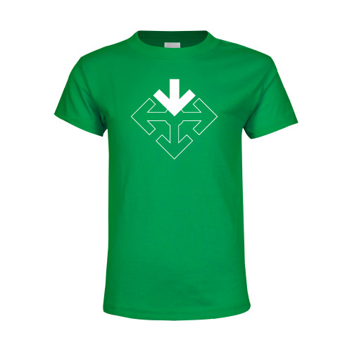 Youth Kelly Green T Shirt-Sherman Arrows