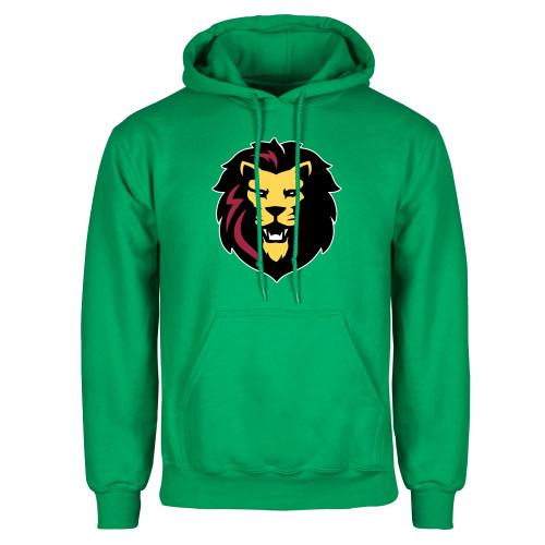 Kelly Green Fleece Hoodie-Larry Lion