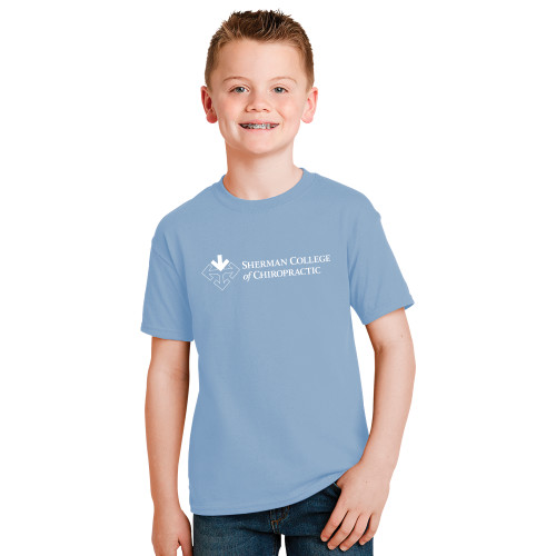 Youth Light Blue T Shirt-College Logo