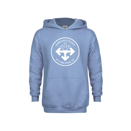 Youth Light Blue Fleece Hoodie-Seal
