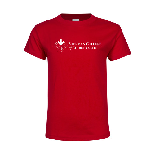 Youth Red T Shirt-College Logo