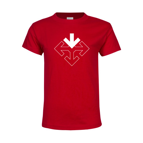 Youth Red T Shirt-Sherman Arrows