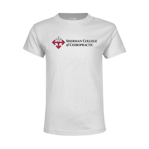 Youth White T Shirt-College Logo
