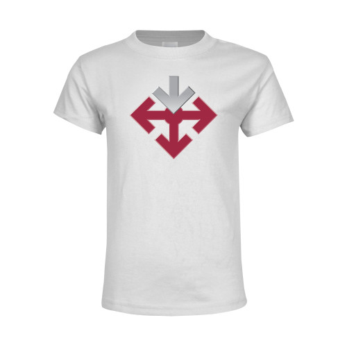 Youth White T Shirt-Sherman Arrows