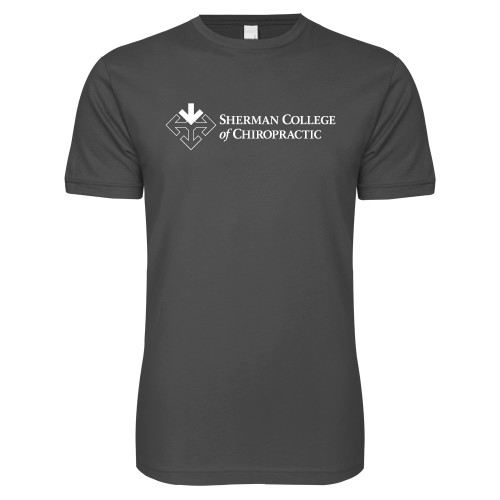 Next Level Charcoal SoftStyle T Shirt-College Logo