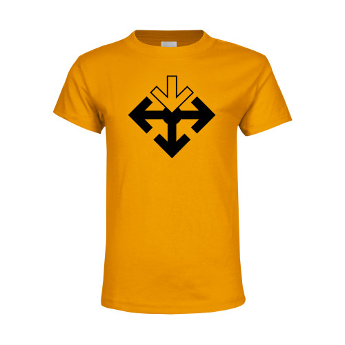 Youth Gold T-Shirt-Sherman Arrows