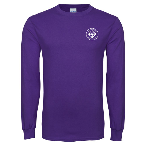 Purple Long Sleeve T Shirt-Seal