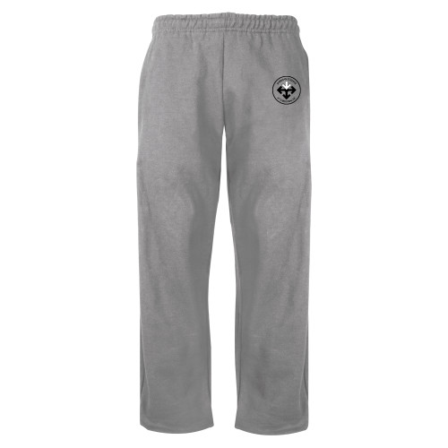 Grey Fleece Open Bottom Pant-Seal