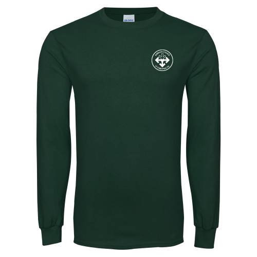 Dark Green Long Sleeve T Shirt-Seal