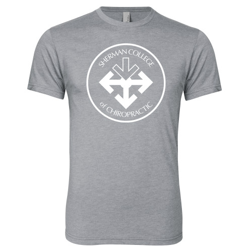 Next Level Heather Grey Triblend Tee-Seal