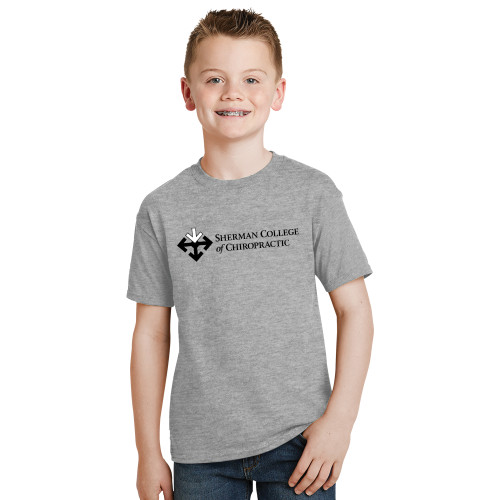 Youth Grey T Shirt-College Logo