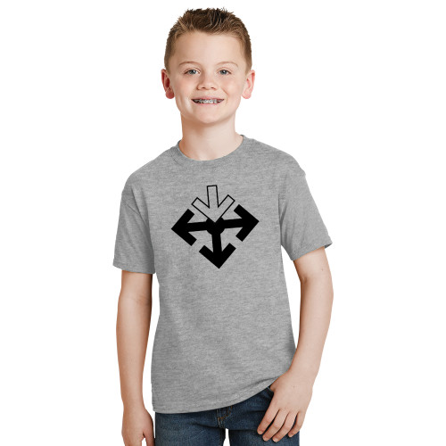 Youth Grey T Shirt-Sherman Arrows