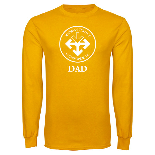 Gold Long Sleeve T Shirt-Dad with Seal