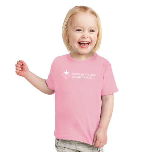 Toddler Pink T Shirt-College Logo