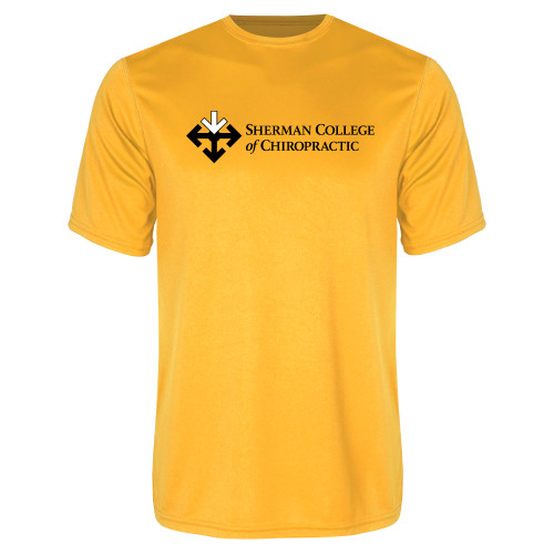 Gold Performance Tee-College Logo