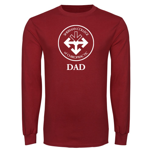 Cardinal Long Sleeve T Shirt-Dad with Seal