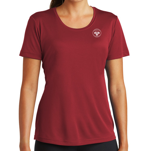 Womens Cardinal Performance Short Sleeve Tee-Seal