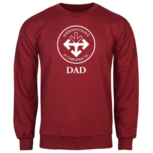 Cardinal Fleece Crew-Dad with Seal