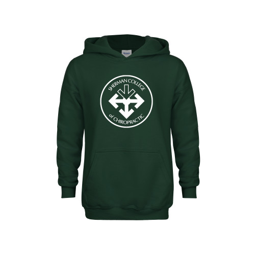Youth Dark Green Fleece Hoodie-Seal