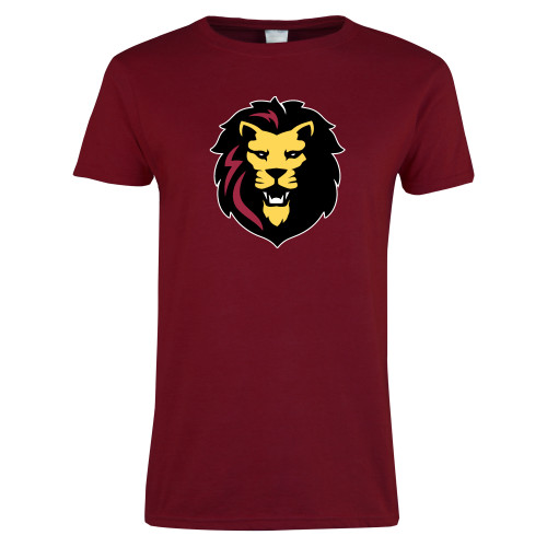 Next Level Womens Cardinal Short Sleeve Tee-Larry Lion