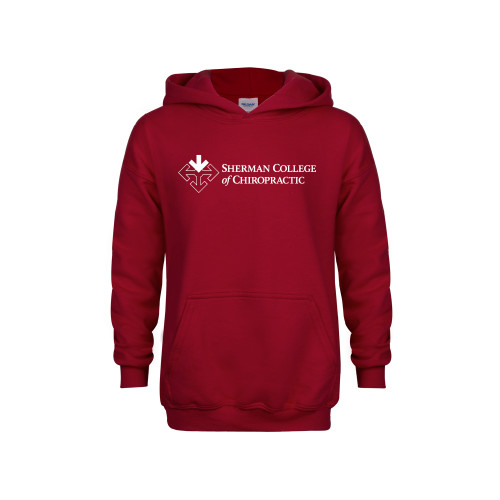 Youth Cardinal Fleece Hoodie-College Logo