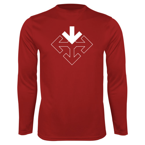 Cardinal Performance Long Sleeve Shirt-Sherman Arrows