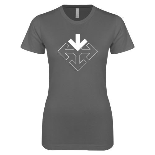 Next Level Womens Charcoal Boyfriend Tee-Sherman Arrows