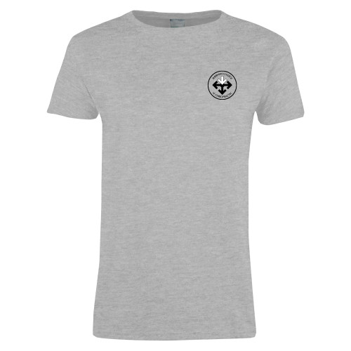 Womens Grey Short Sleeve Tee-Seal